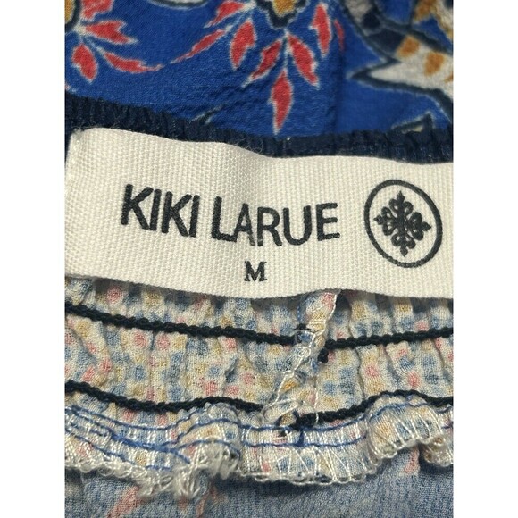 Kiki Larue Vibrant Short Sleeve Hi Lo Ruffle Dress Size Medium - Picture 10 of 11